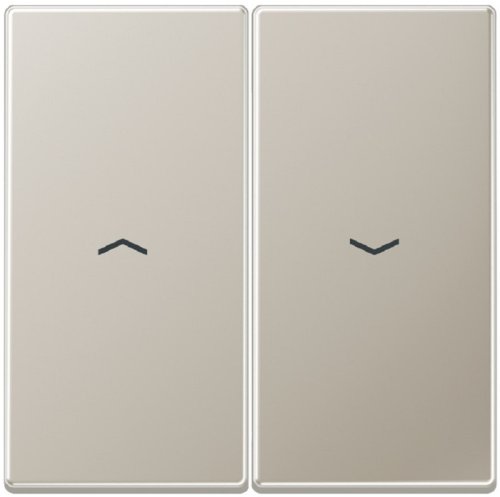 Лицевая панель Jung LS990 metal для 2-кл. выключателя жалюзи сталь картинка